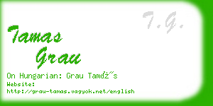 tamas grau business card